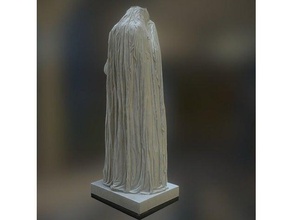woman under sheet scans & replicas 3d printing scan marble sculpture standing 3d print model - Mito3D