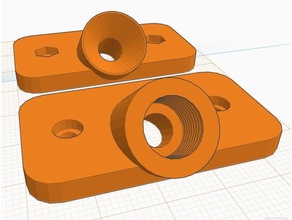 angolare secco box alimentatore - m3 viti di fissaggio Stampante 3d accessori filamento alimentazione guida 3d print model - Mito3D