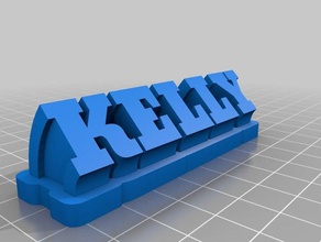 mi personalizados de barrido nombre platekelly 45 la oficina personalizado 3d print model - Mito3D