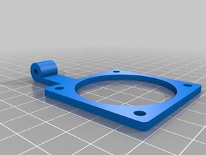 my customized fan mounting bracket 3 3d printer parts 3d print model - Mito3D