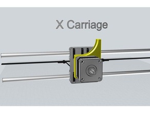prusa x taşıma parçaları i3 3d yazıcı x-araba 3d print model - Mito3D