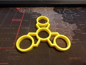 fidget spinner - wingnut2k 6 Spielzeug & Spiele hand zappeln 3d print model - Mito3D