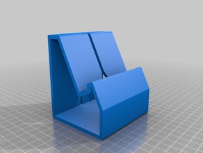 wide phone stand mobile customized 3d print model - Mito3D