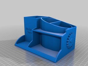 my customized pen holder office small version 3d printer parts 3d print model - Mito3D
