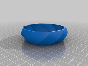 1 e polygon bowl decor customized 3d print model - Mito3D