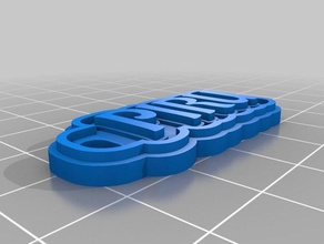 piru llavero llaveros personalizado 3d print model - Mito3D