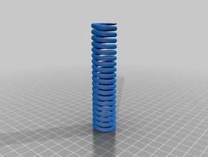 mon paramétrique personnalisé hélicoïdal ressort l'ingénierie 3d print model - Mito3D