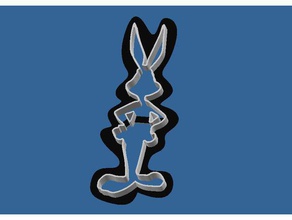 cookies cutter bugs bunny 3d printing cookie-cutter cookie cutters walt disney 3d print model - Mito3D