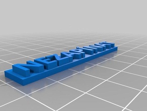 nezap nat sinais e logotipos personalizado 3d print model - Mito3D