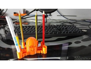 polpo penna matita titolare organizzazione desk organizer il pen la 3d print model - Mito3D
