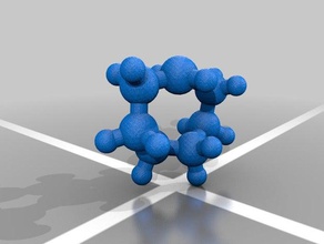isómeros cyclooctene de aprendizagem química a quiralidade molécula moléculas 3d print model - Mito3D