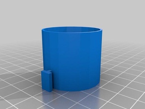 recipiente cilíndrico mecanismo de bloqueo portaherramientas y cajas la botella titular contenedor el cilindro ejuice enclavamiento apilable vapejuice vape 3d print model - Mito3D