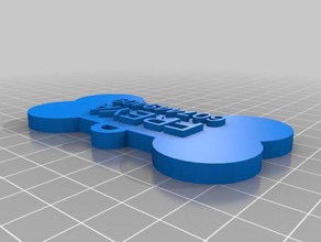 freya bone tag pets customized 3d print model - Mito3D