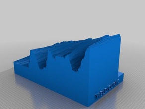 Zinsstrukturkurve math 3d print model - Mito3D
