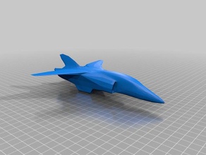 caça a jato veículos jet 3d print model - Mito3D