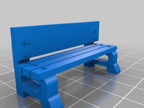 28mm bus stop bench toys & games 3d print model - Mito3D