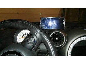 customizable phone mount mini countryman - ball join mobile car iphone 5 3d print model - Mito3D