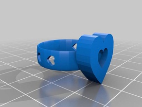 valentine ring 3d printing 3d print model - Mito3D