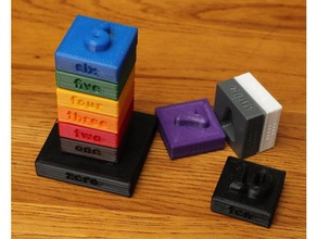 öğrenme blokları istifleme çocuklar eğitim oyuncaklar 3d print model - Mito3D