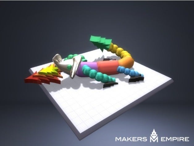 chameleon art 3D print model - Mito3D