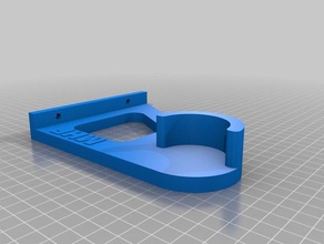 drop wall spool holder toilet paper 3d printer accessories 3d print model - Mito3D
