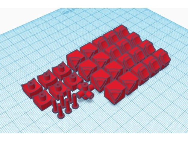 rubik's cube puzzles pieces rubiks yaani 3D print model - Mito3D