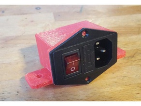 mount ac power plug fuzed switch combo unit 3d printer parts 3d print model - Mito3D