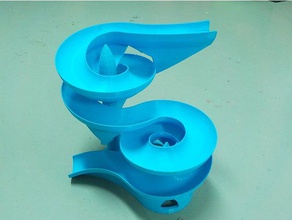 lâmina de água edifícios e estruturas slide tobogan agua 3d print model - Mito3D