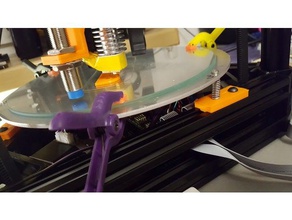 hot bed kossel 220 mm mount 3d printer parts leveling 3d print model - Mito3D