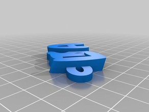 my customized iamburny's v2 text - name lisa keychains 3d print model - Mito3D