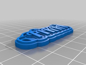 f kr keychains customized 3d print model - Mito3D