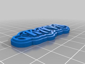 kaya keychains customized 3d print model - Mito3D