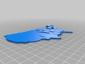 meine individuelle usa electoral college map lernen kundengebundene 3d print model - Mito3D
