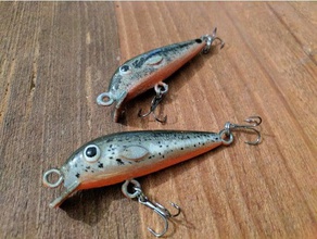 shallow diving bass lure sport & outdoors fish fishing lures 3d print model - Mito3D