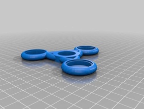 tres cuartos de spinner juguetes mecánicos personalizado 3d print model - Mito3D