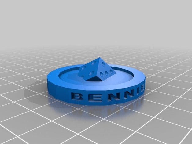 savage worlds bennie juegos bennies de la moneda rpg token 3D print model - Mito3D