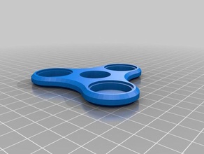 tres cuartos de spinner juguetes mecánicos personalizado 3d print model - Mito3D