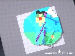 menschliche tradin verschafft-Karte Kunst 3d print model - Mito3D
