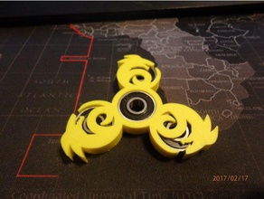 dragon fidget spinner - wingnut2k 1 toys & games hand toy 3d print model - Mito3D