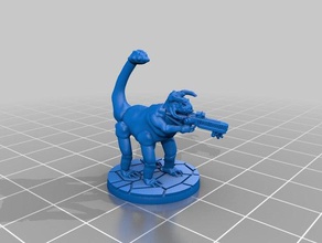 gretch infantry toys & games 15mm miniature scifi wargaming wayfarer 3d print model - Mito3D