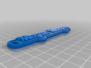 megan2 keychains customized 3d print model - Mito3D