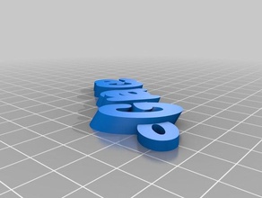 gracia organización personalizado 3d print model - Mito3D