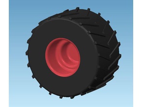 hot wheels monster truck wheel economico sostitutivo giochi e giocattoli 3d print model - Mito3D