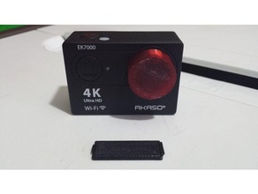 aksiyon kamera Pil kapağı elektronik eylem akaso pil kapak 3d print model - Mito3D