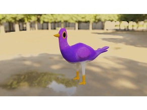 la basura de las palomas a los animales animal aves en licuadora ciclo paloma 3d print model - Mito3D