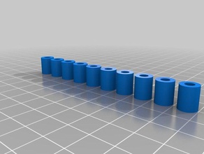 meine angepasste Runde spacer variety pack Teile kundengebundene 3d print model - Mito3D