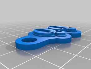 qq oldstandard Schlüsselanhänger kundengebundene 3d print model - Mito3D