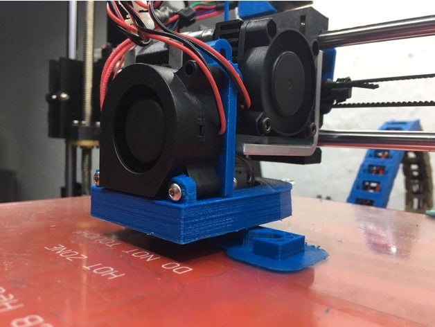 ventilador capa radyal - ctc prusa i3 pro b 3d yazıcı parçaları 3D print model - Mito3D