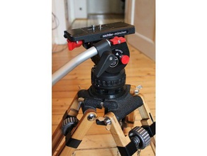 arri wooden tripod 75mm bowl adapter camera 3d print model - Mito3D