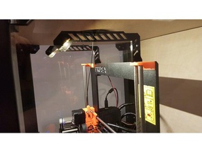 prusa led holder 3d printer accessories leds strip i3 mk2 3d print model - Mito3D